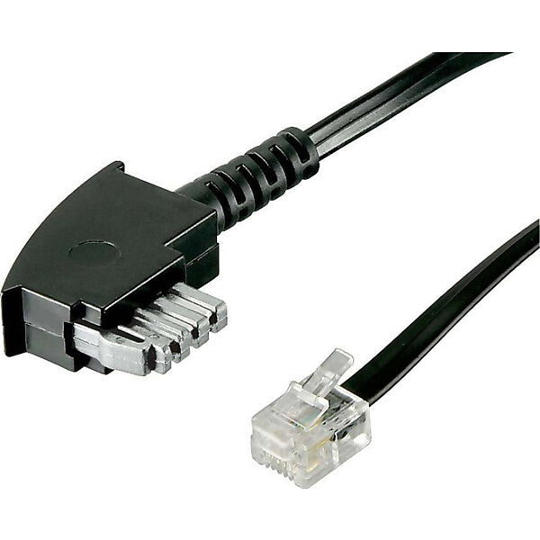 Goobay TAE-N Anschlusskabel 3m,sw,St/St 50951